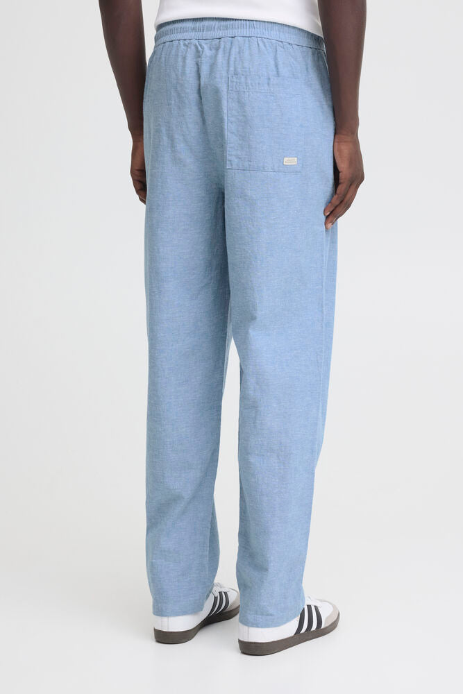 Sky Blue Linen Summer Pants Aban - Blend