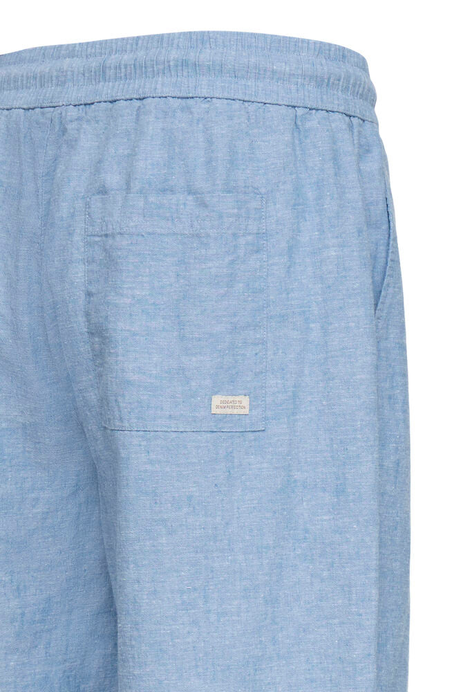 Sky Blue Linen Summer Pants Aban - Blend