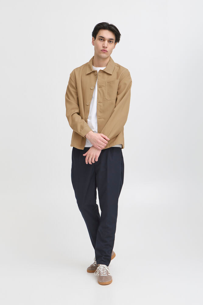 Tan Stretch Shacket Marco - Casual Friday