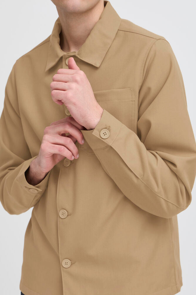 Tan Stretch Shacket Marco - Casual Friday