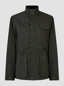 Olive Waxed Jacket - Utilis | Mish Mash