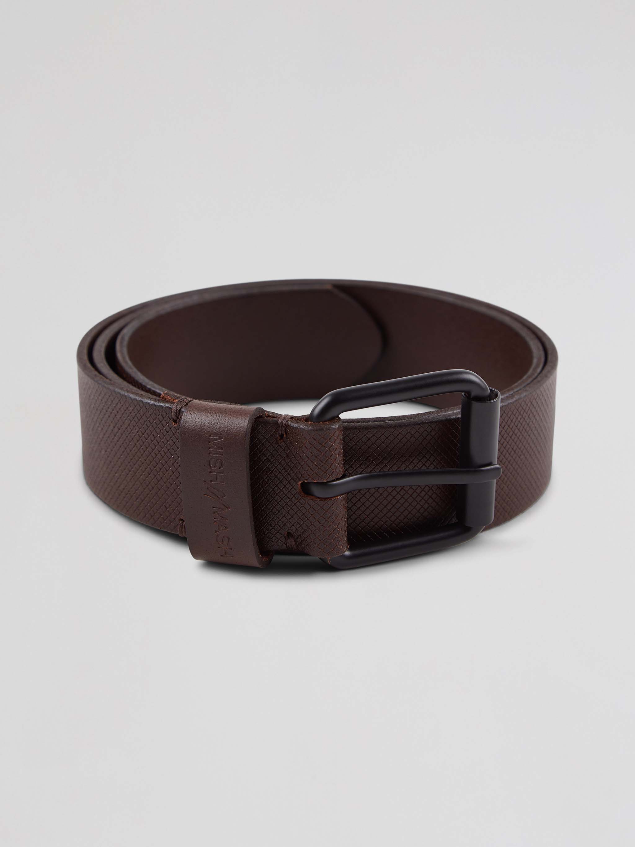 Brown Leather Belt - Warwick | Mish Mash