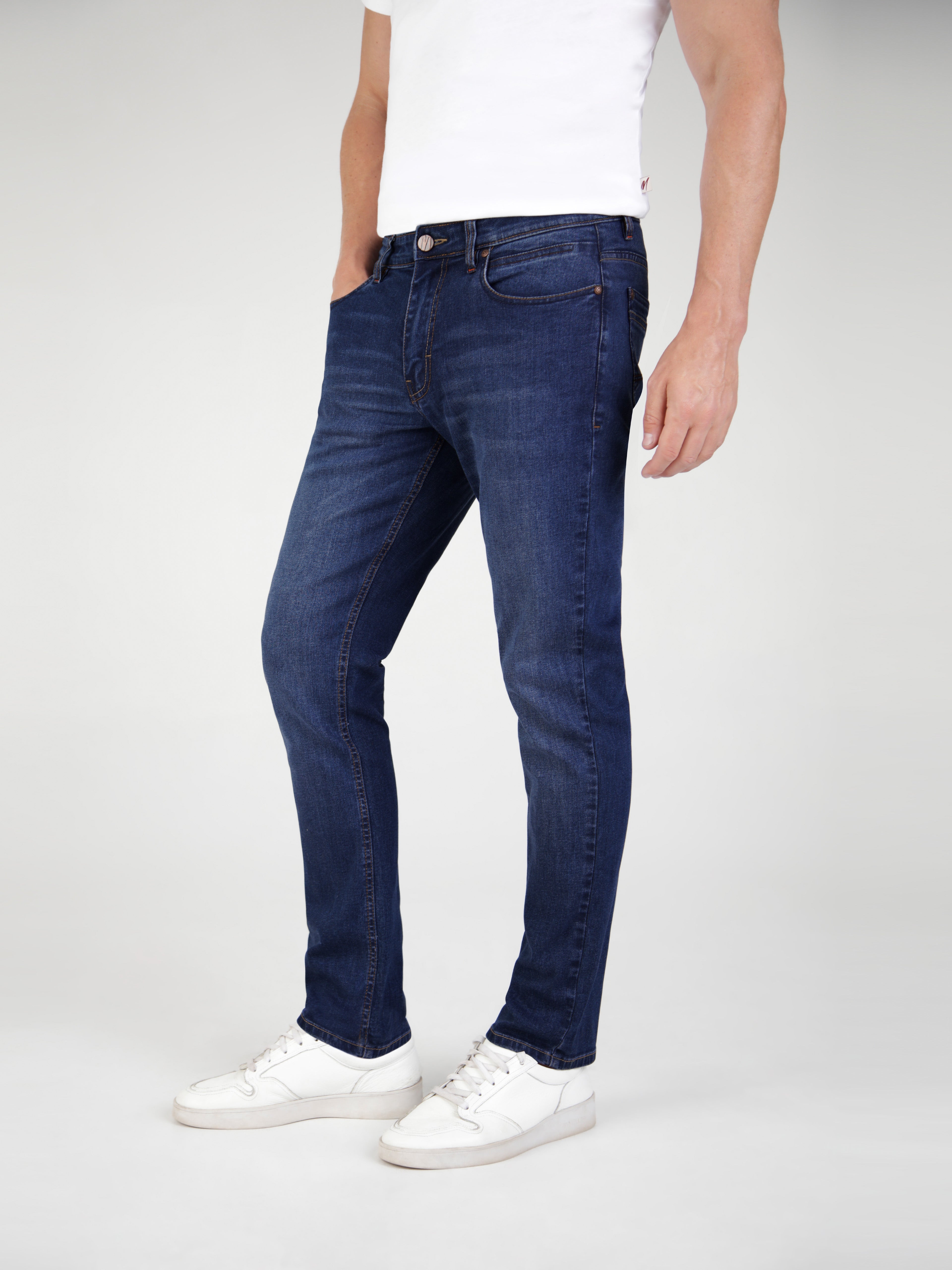 Mid Blue Stretch Jeans - Zest 1984 | Mish Mash