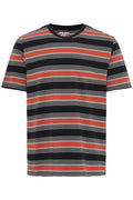 Black, Red and Grey Striped 90s Style Tshirt - Kalei | Blend