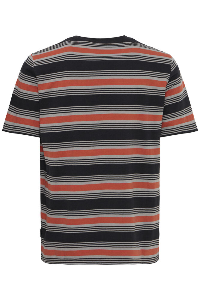Black, Red and Grey Striped 90s Style Tshirt - Kalei | Blend