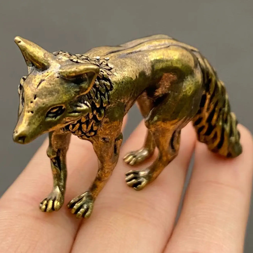 Brass Fox Desktop Ornament