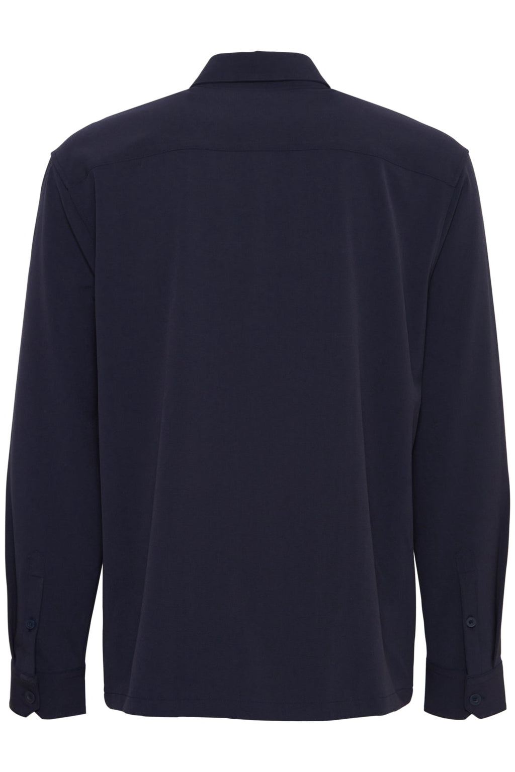 Navy Viscose Mix Overshirt - Augusto | Casual Friday