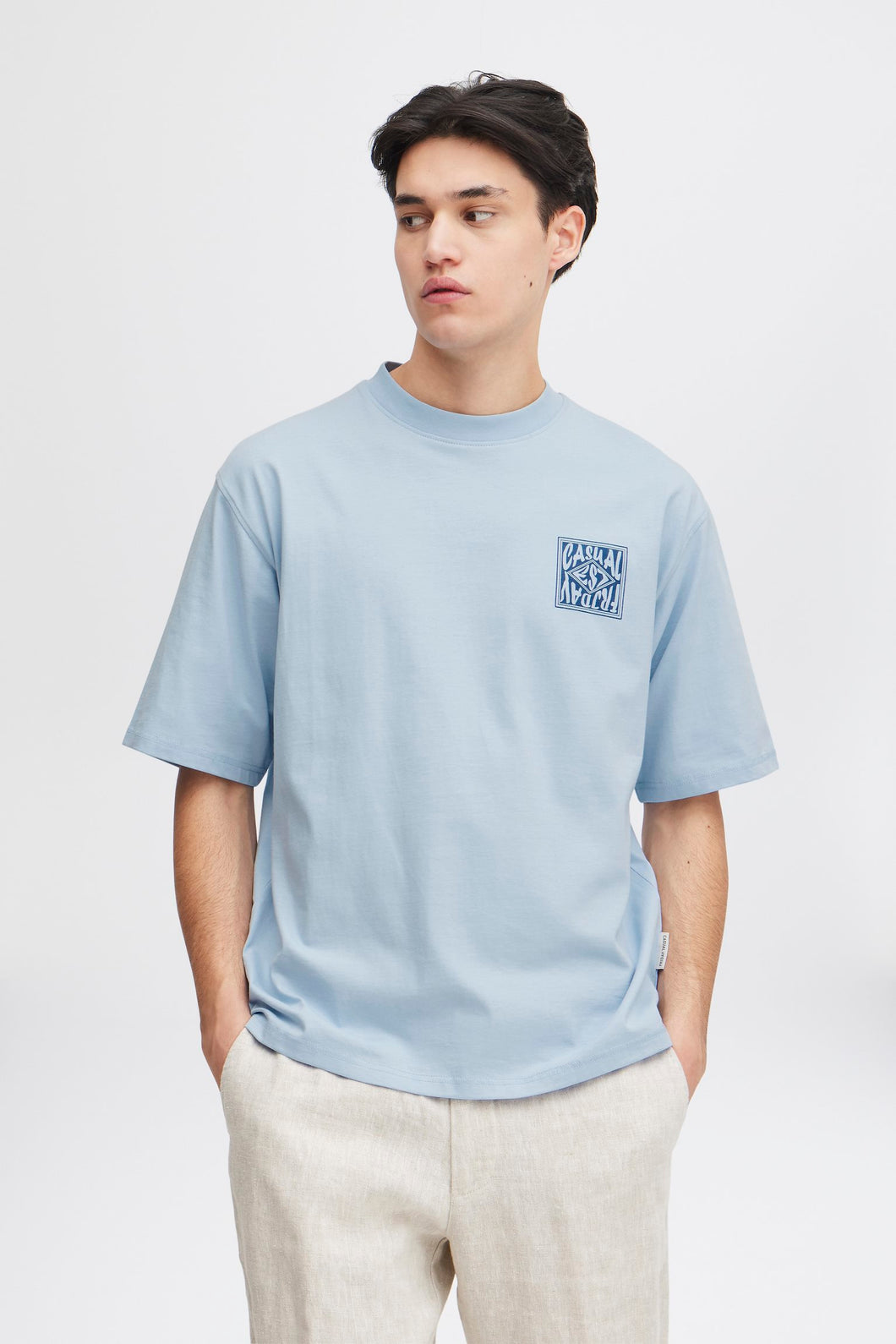 Relaxed Fit Blue T-Shirt - Tue | Casual Friday