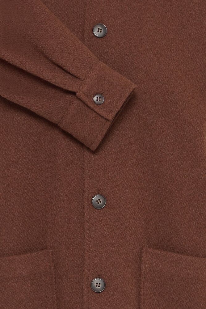Cinnamon Wool Blend Overshirt - Pejrup | Casual Friday