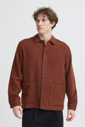 Cinnamon Wool Blend Overshirt - Pejrup | Casual Friday