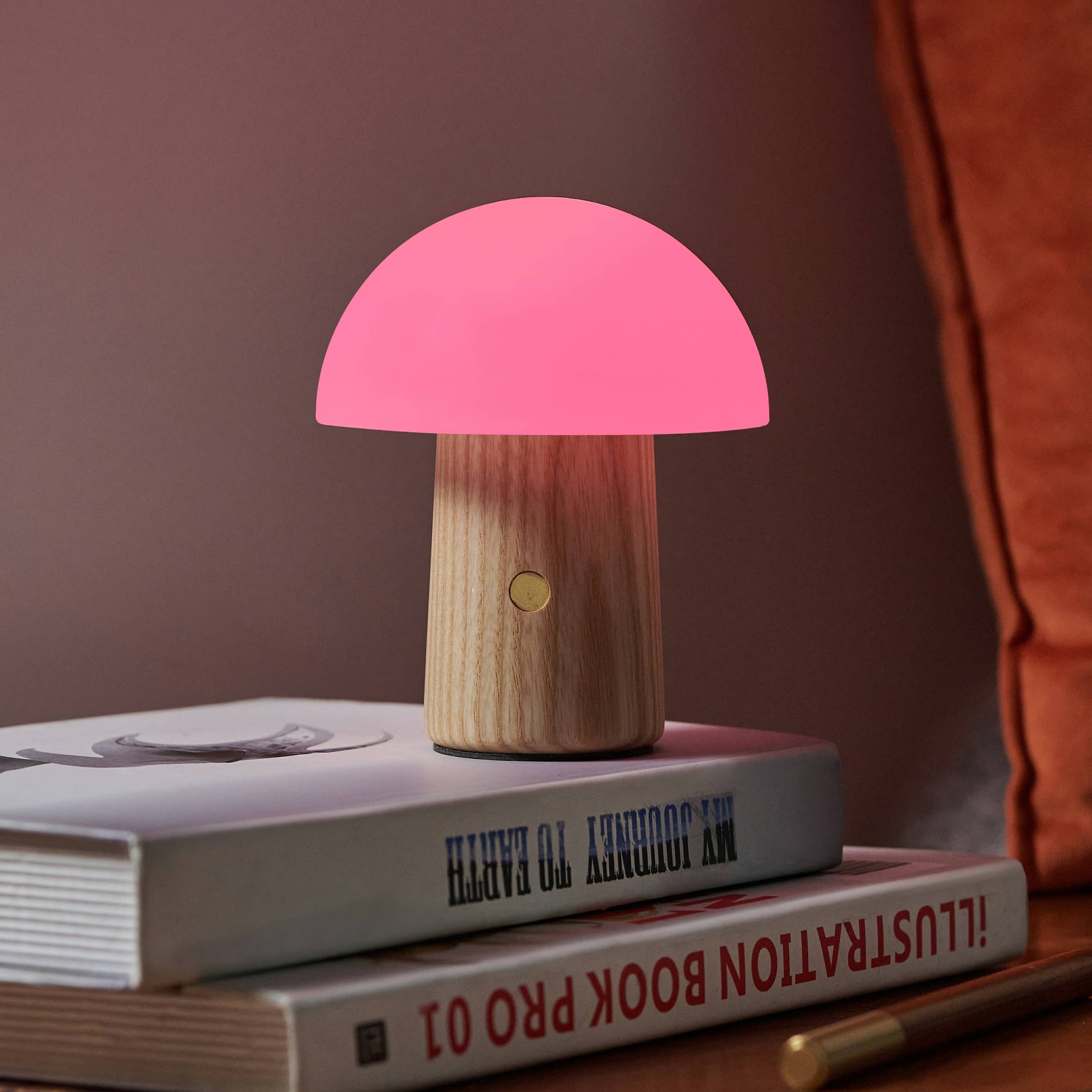 Mini Alice Mushroom Lamp: Walnut / Mini