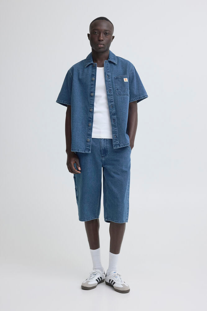 Denim Short Sleeve Overshirt | Blend
