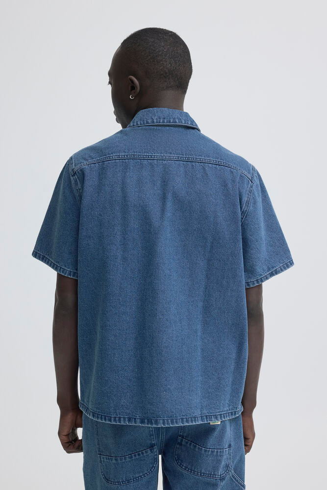 Denim Short Sleeve Overshirt | Blend