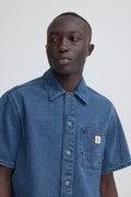 Denim Short Sleeve Overshirt | Blend