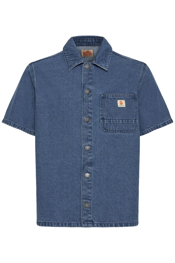 Denim Short Sleeve Overshirt | Blend