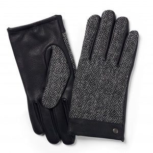 Grey Tweed Leather Gloves - Lundale | Failsworth