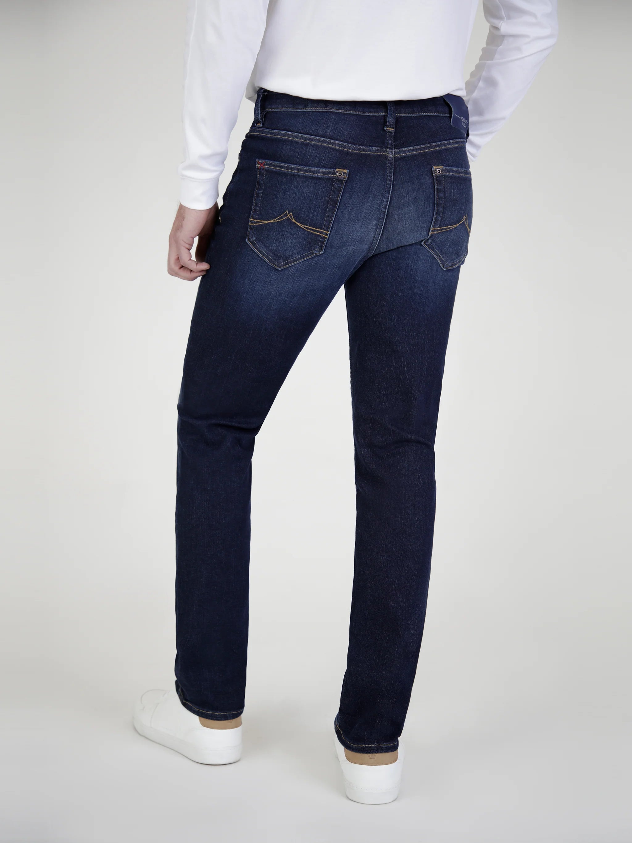 Indigo Dark Flex Jeans | Mish Mash