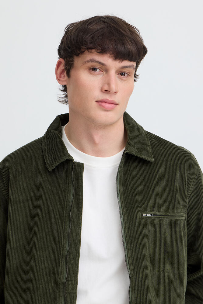 Forest Green Corduroy Jacket - Fife | Blend