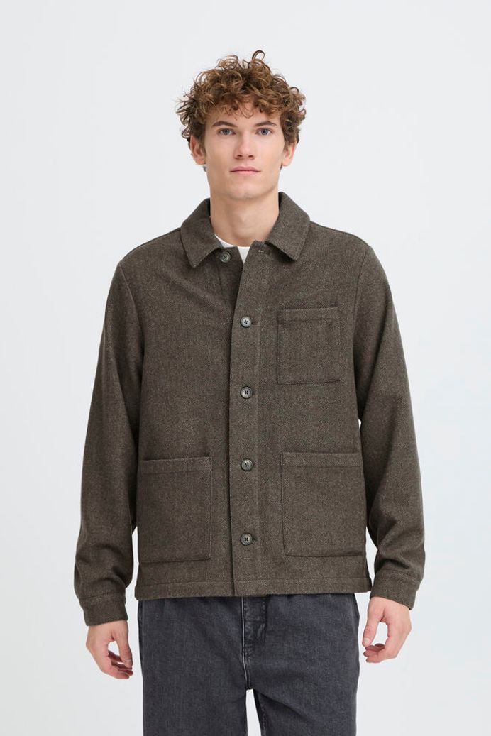 Bonde Herringbone Overshirt | Casual Friday