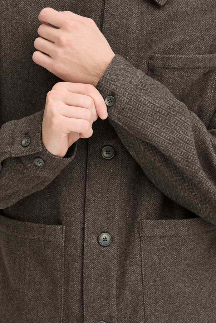 Bonde Herringbone Overshirt | Casual Friday