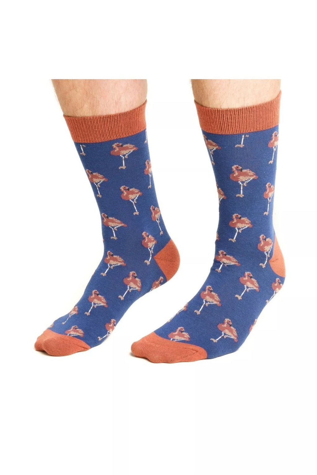 Navy Cotton Socks - Mixed Patterns | LLB