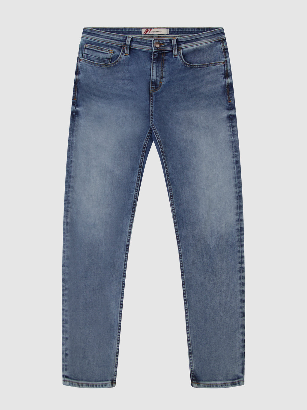 Light Blue Stretch Jeans - Mist | Mish Mash