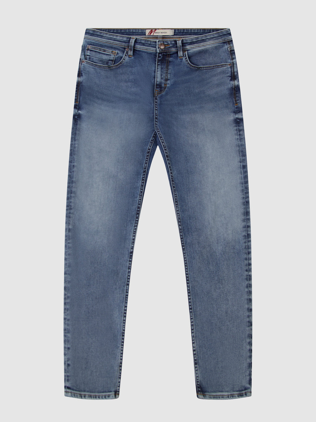 Light Blue Stretch Jeans - Mist | Mish Mash