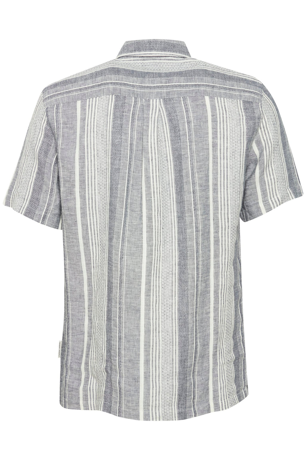 Grey Striped Linen Shirt - Anton | Casual Friday