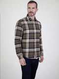 Mocca & White Quilted Overshirt - Nettle | Mish Mash