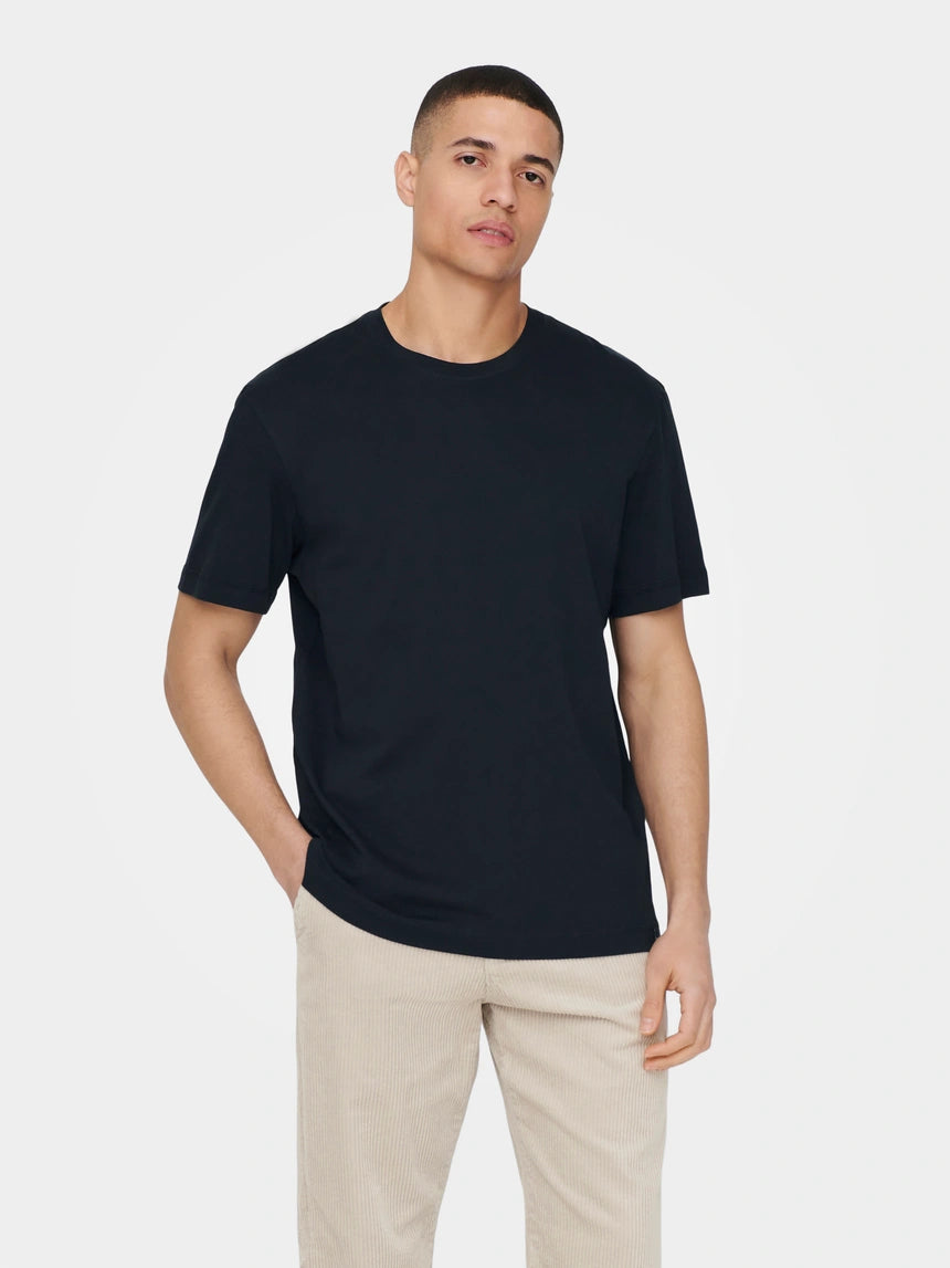 Navy T-shirt | Only & Sons