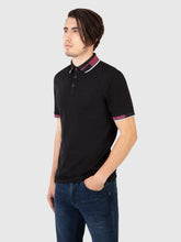 Load image into Gallery viewer, Black and Pink Polo Shirt - Oslo | Mish Mash