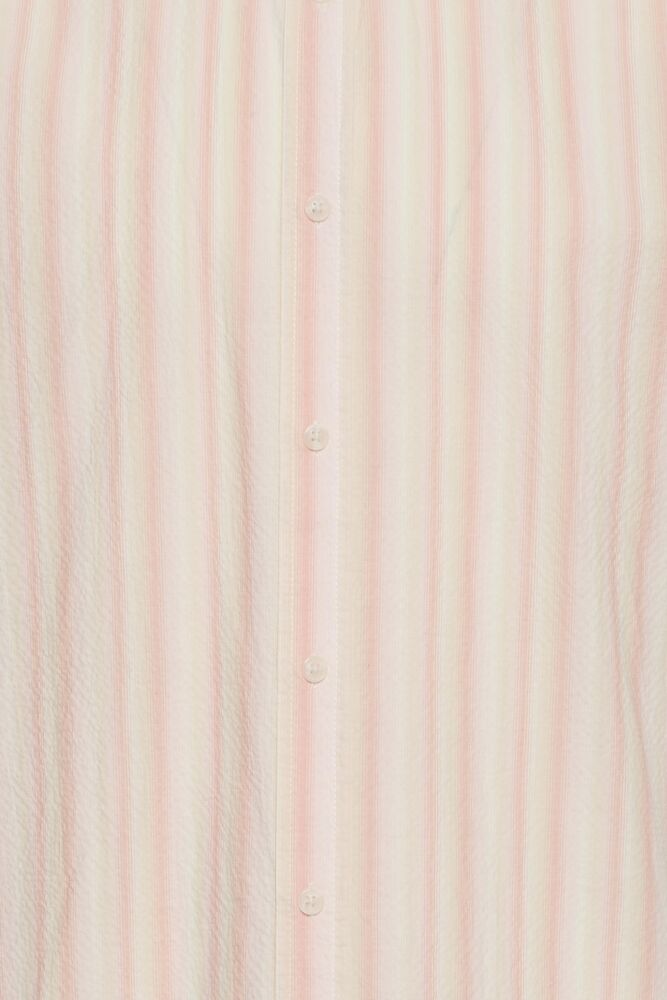 Peach Striped Short Sleeve Shirt | Blend