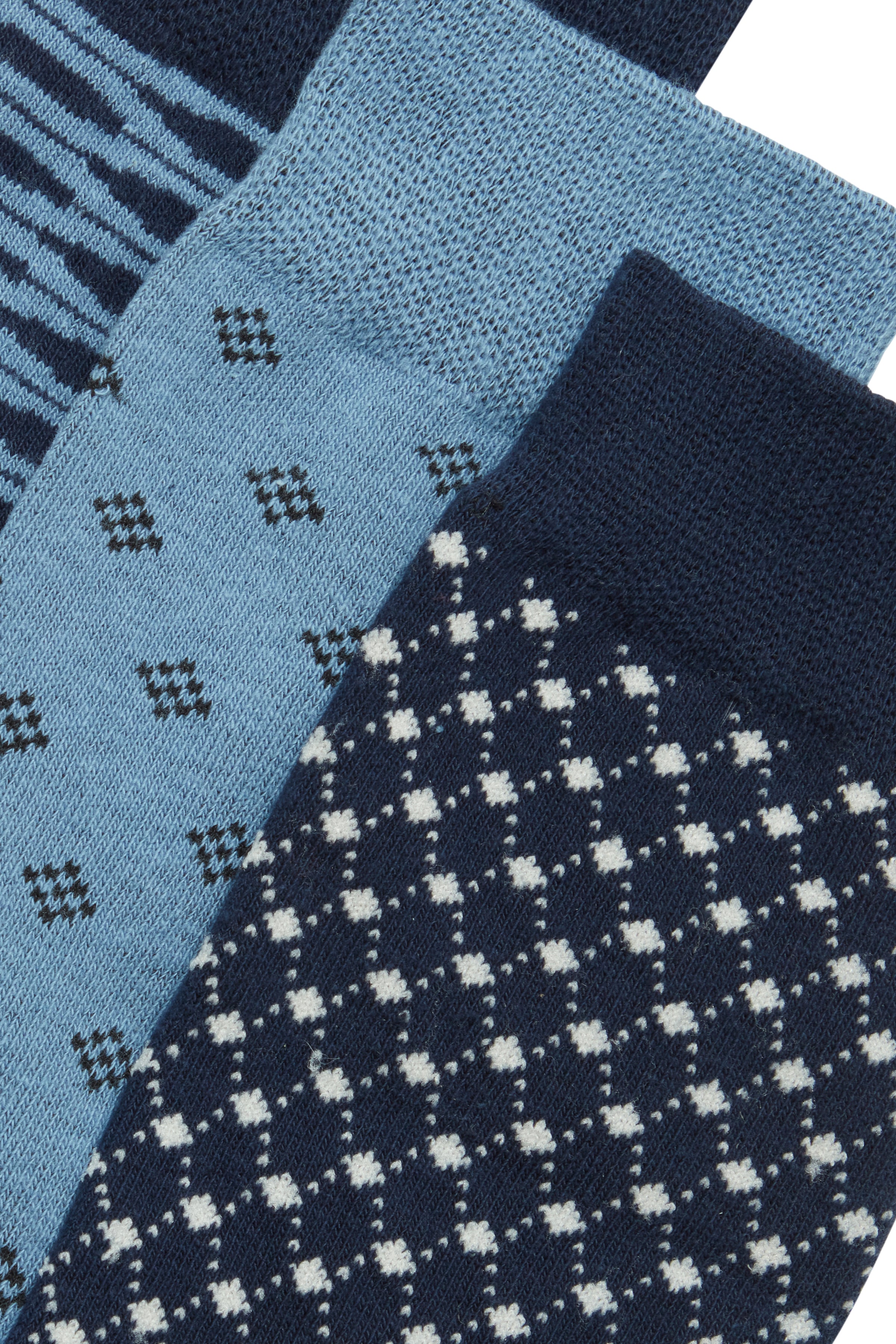 Blue Socks 3-Pack | Blend