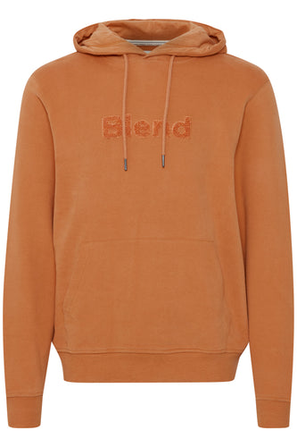Orange Cotton Hoodie | Blend