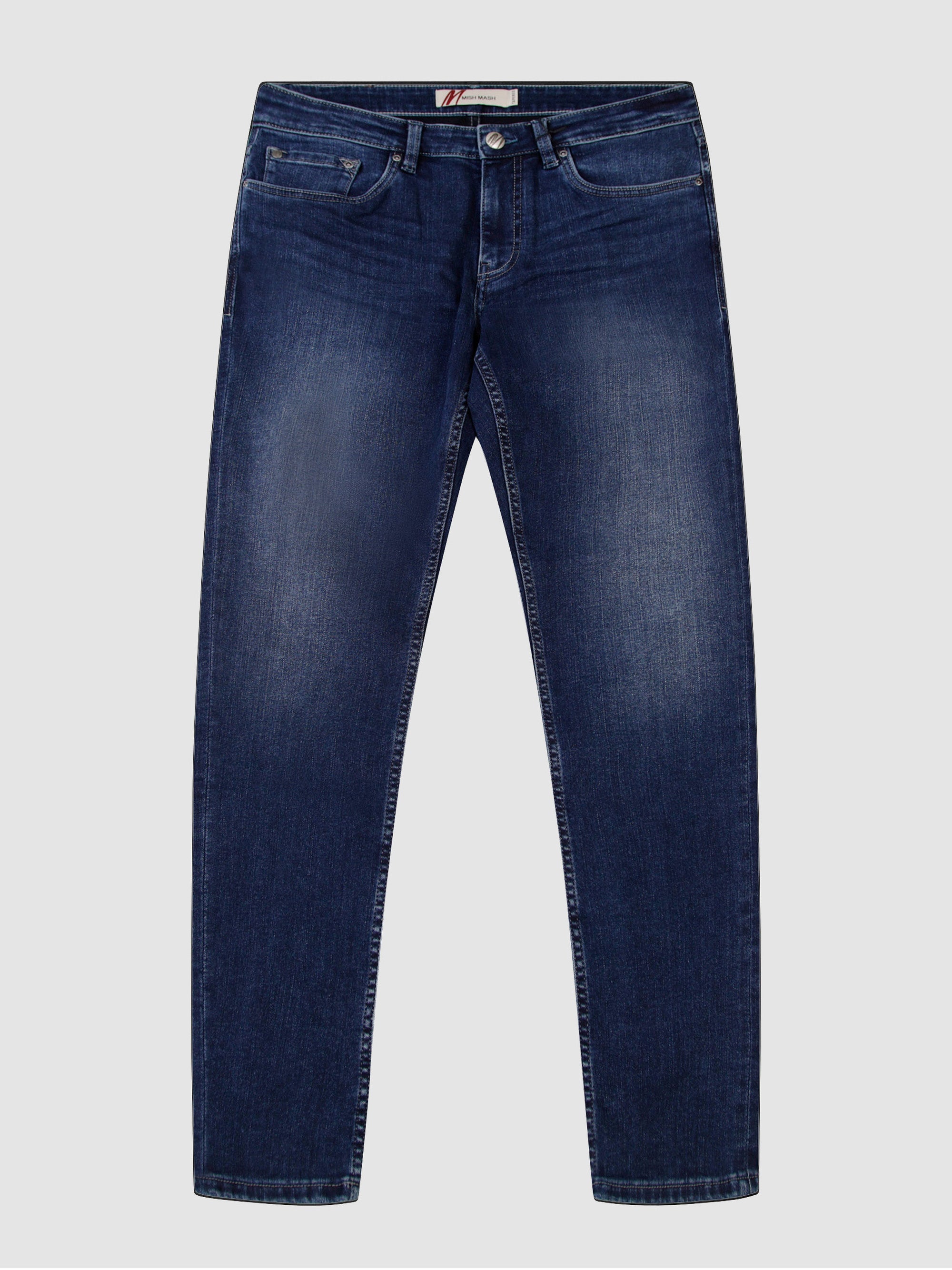 Mid Blue Stretch Jeans - Mirage 1984 | Mish Mash