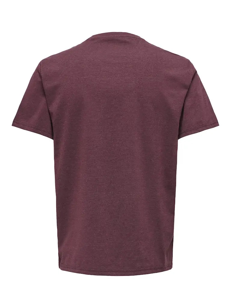 Red Cotton T-Shirt - Port Royal | Only & Sons