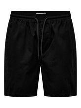 Load image into Gallery viewer, Black Cotton Shorts- Stel | Only &amp; Sons