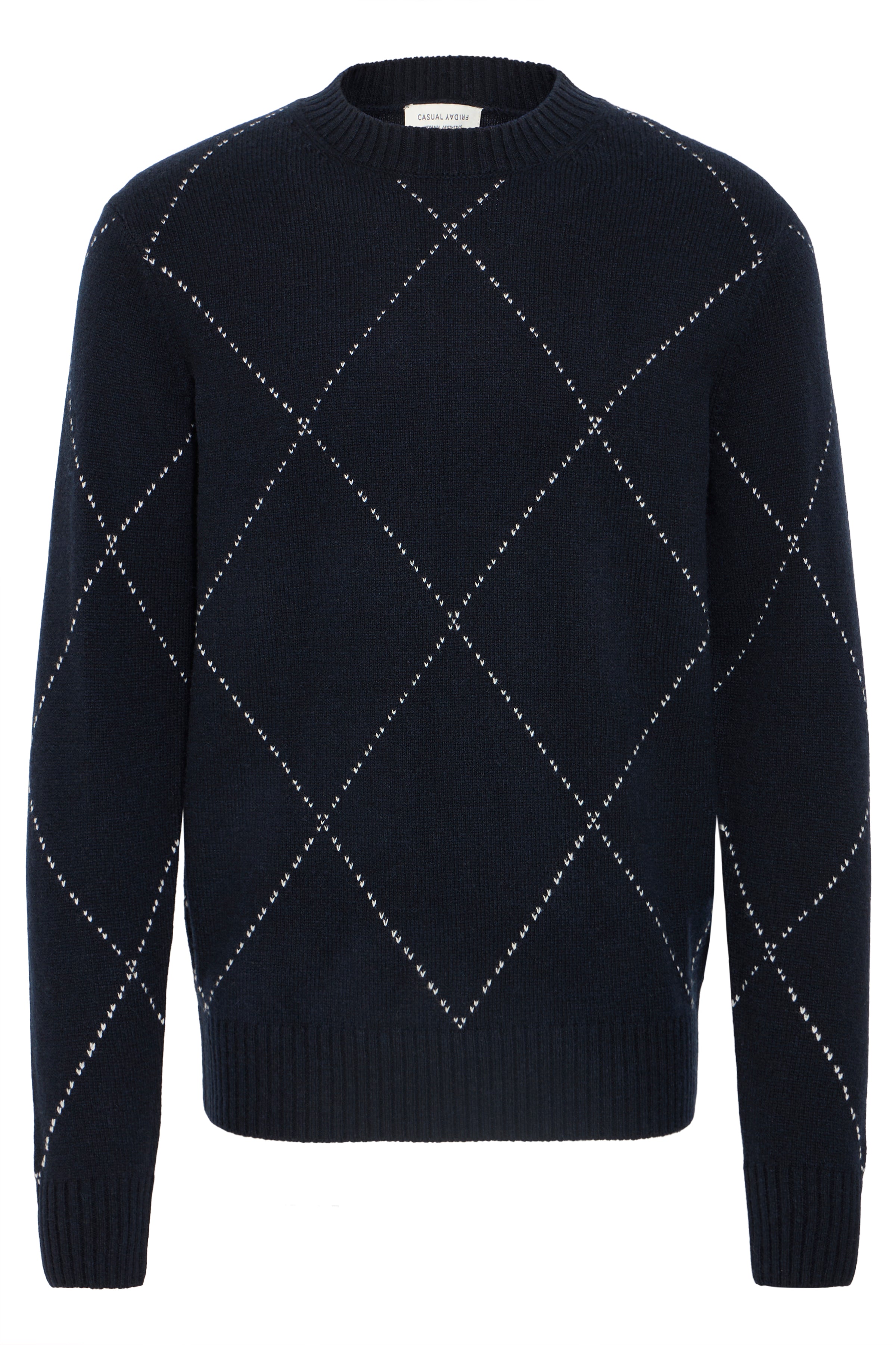 Dark Navy Lambswool Knit - Funck | Casual Friday