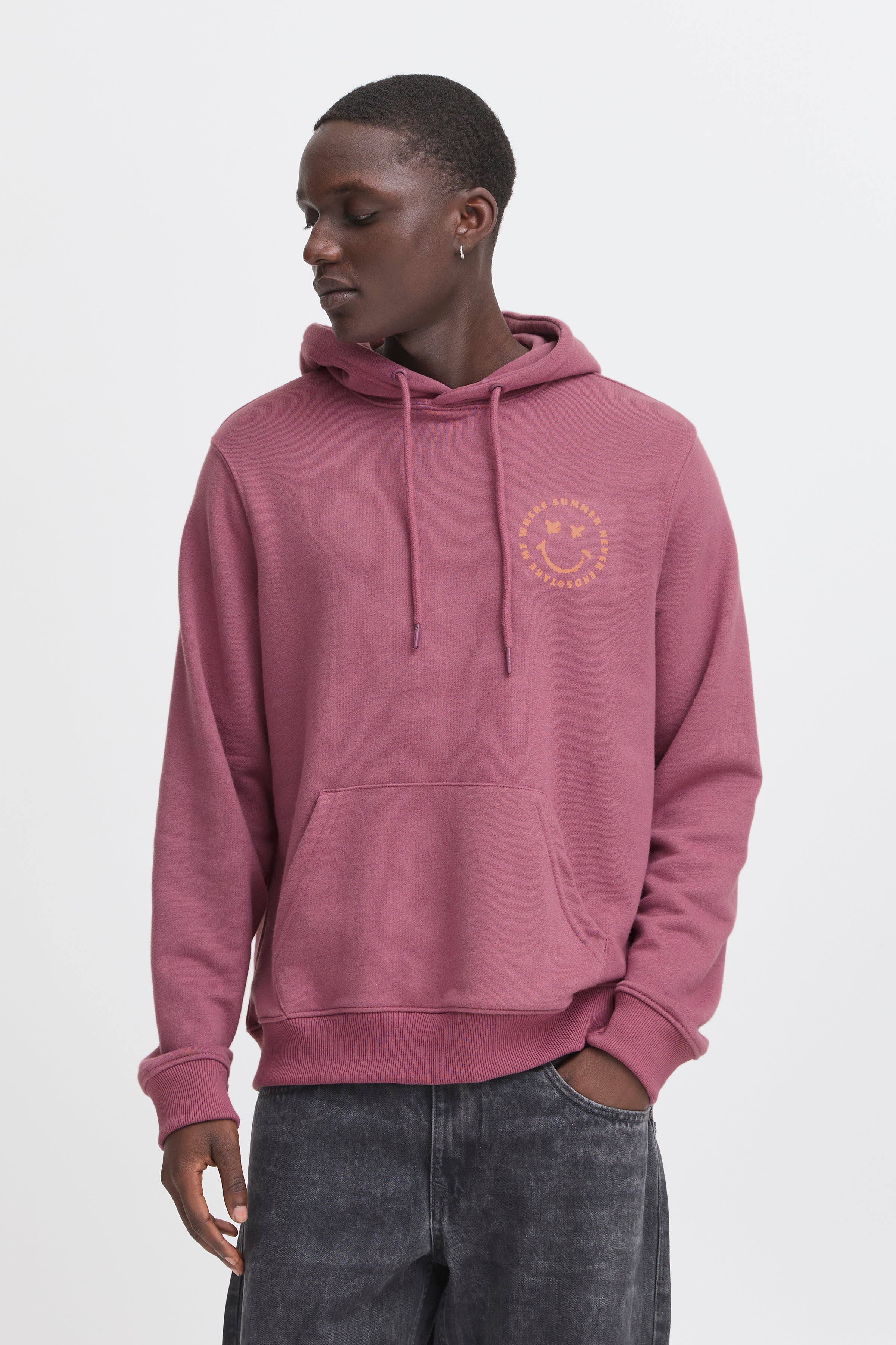 Deep Rose Summer Cotton Hoodie - Jon | Blend