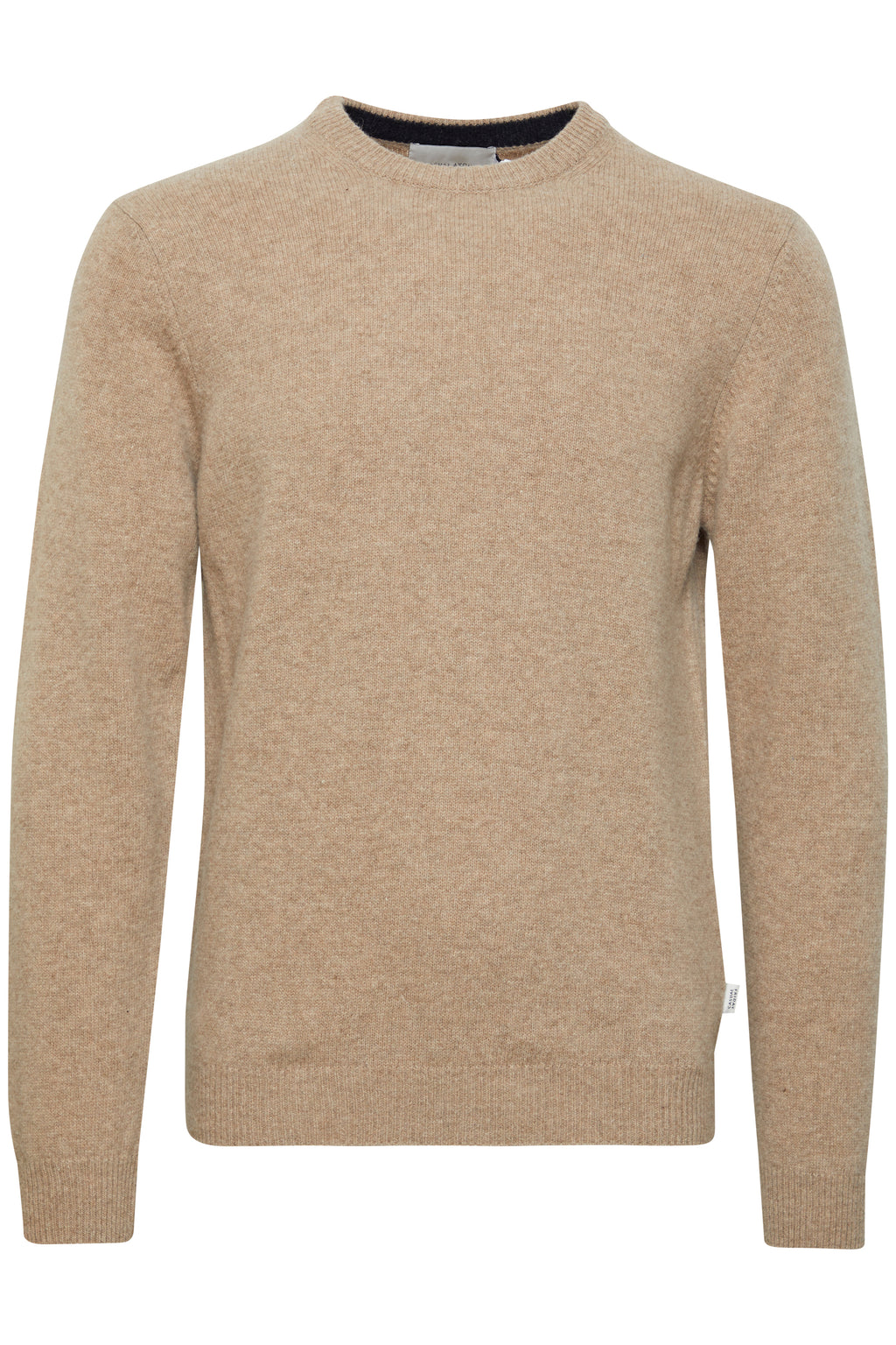 Oatmeal Italian Wool Jumper - Karl | Casual Friday