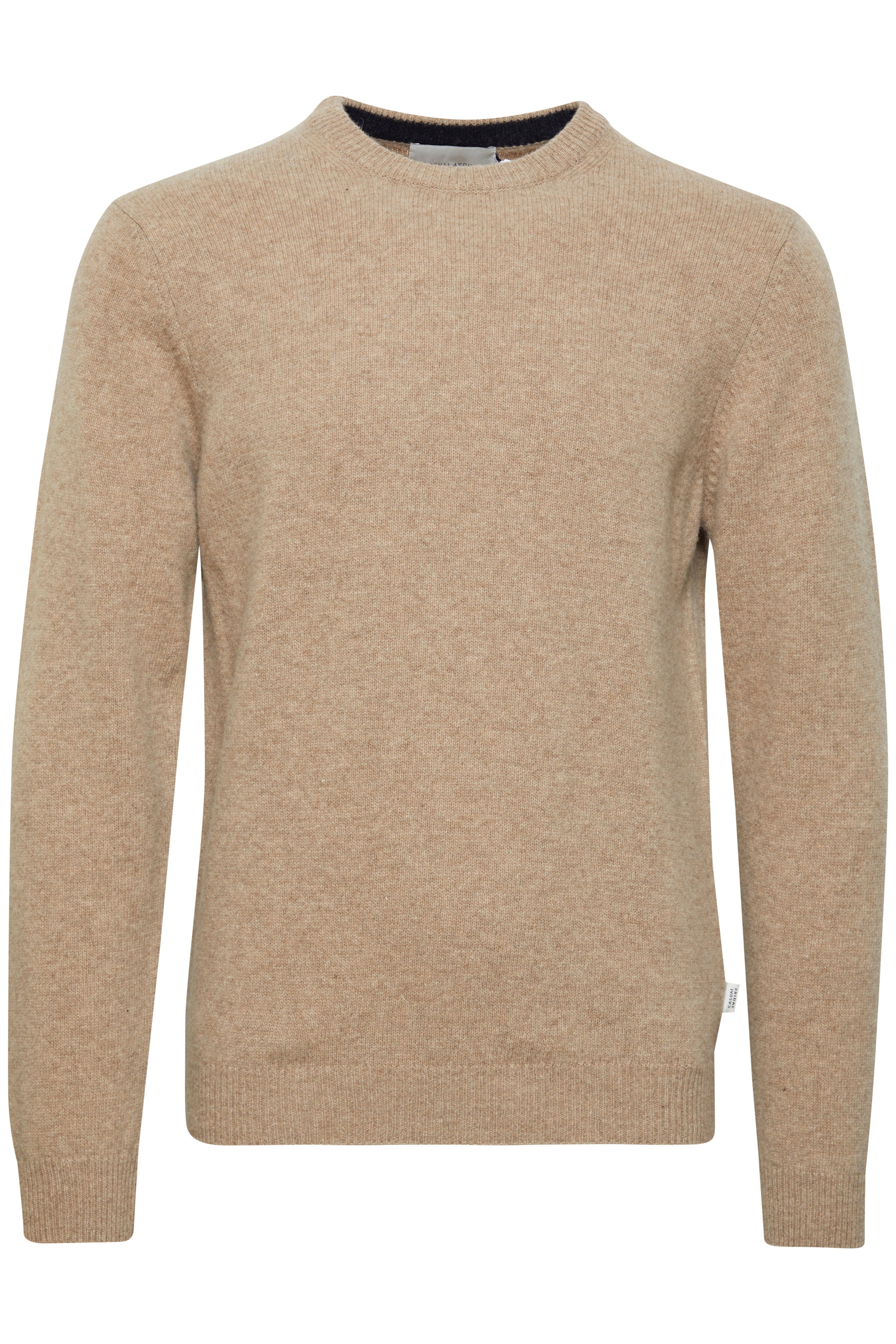 Oatmeal Italian Wool Jumper - Karl | Casual Friday