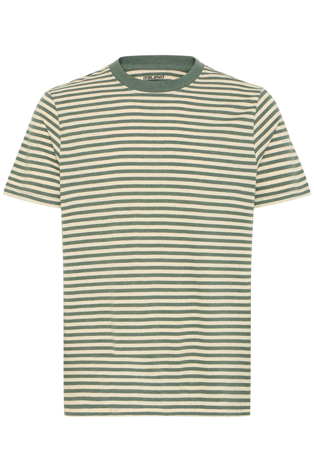 Green Flecked Striped T-Shirt - Jelte | Blend