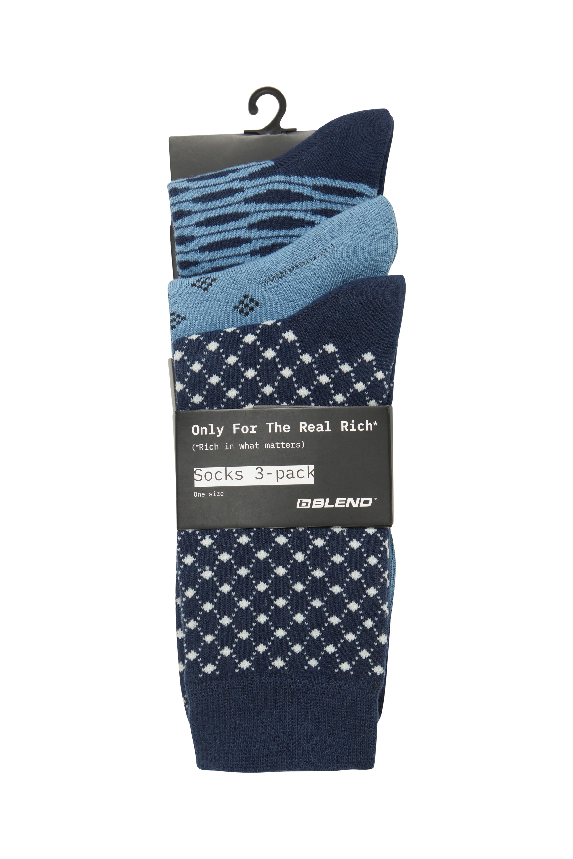 Blue Socks 3-Pack | Blend