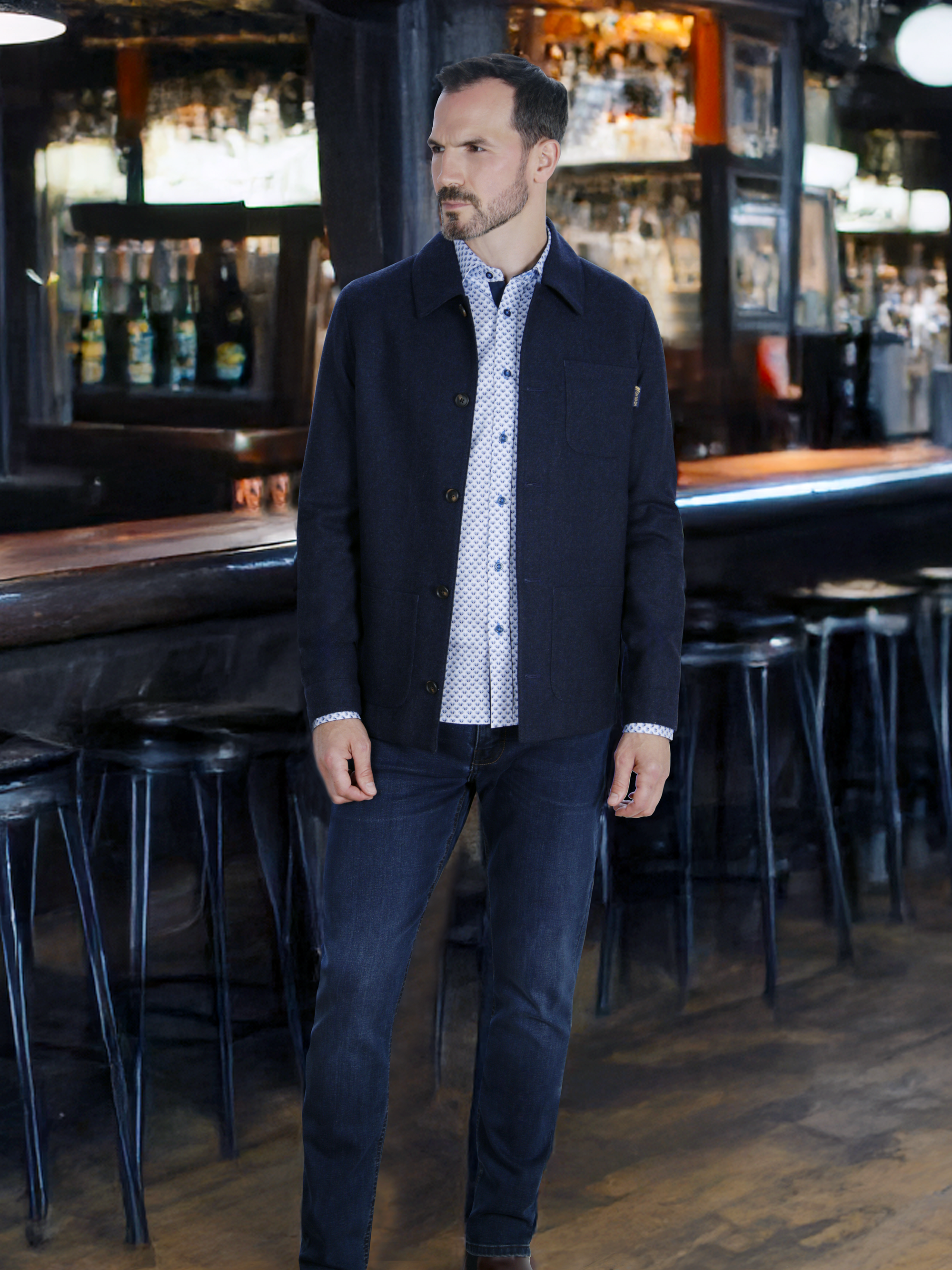 Wool Navy Jacket - Baltoro | Mish Mash