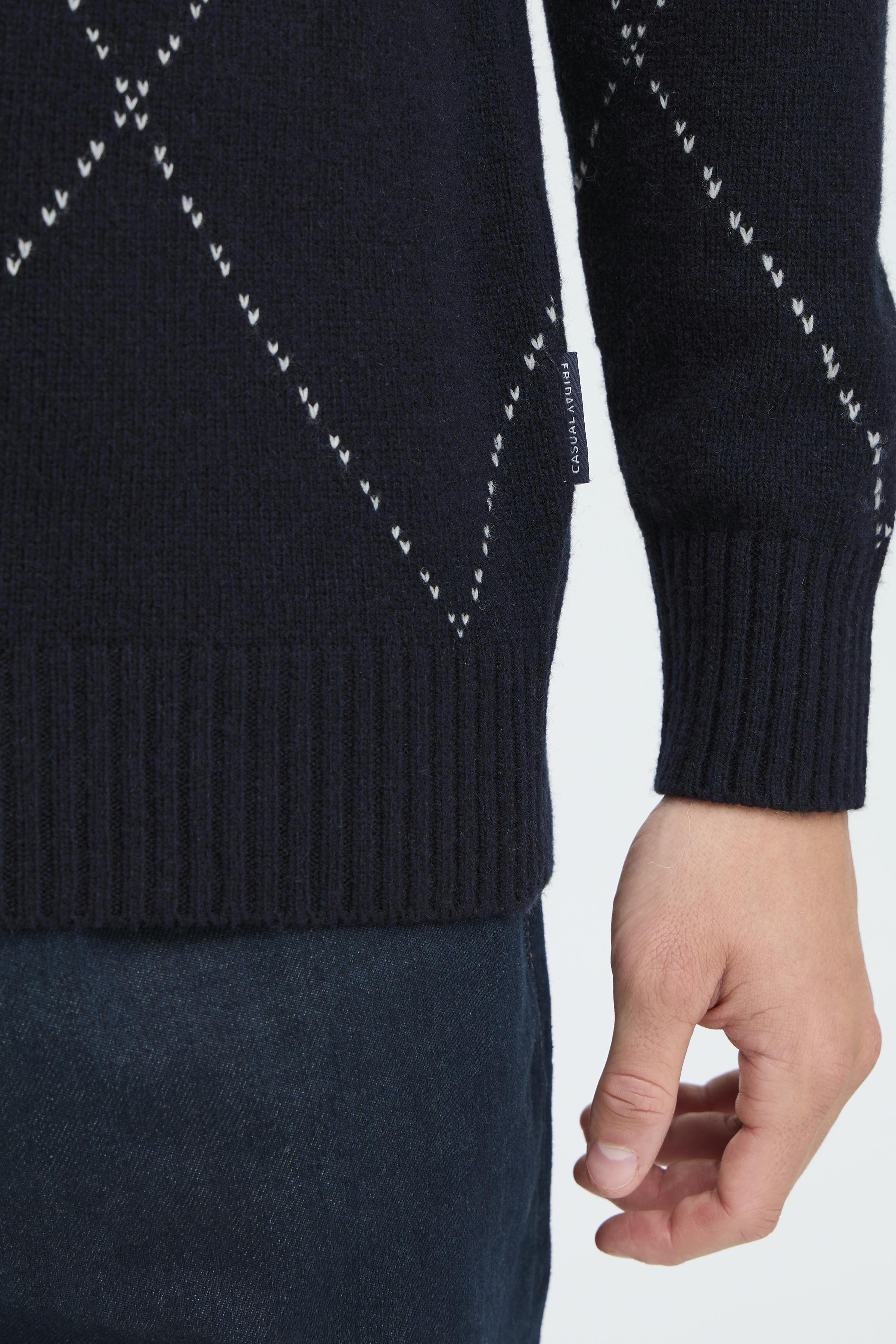 Dark Navy Lambswool Knit - Funck | Casual Friday