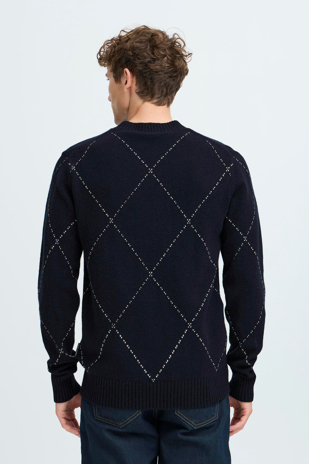 Dark Navy Lambswool Knit - Funck | Casual Friday