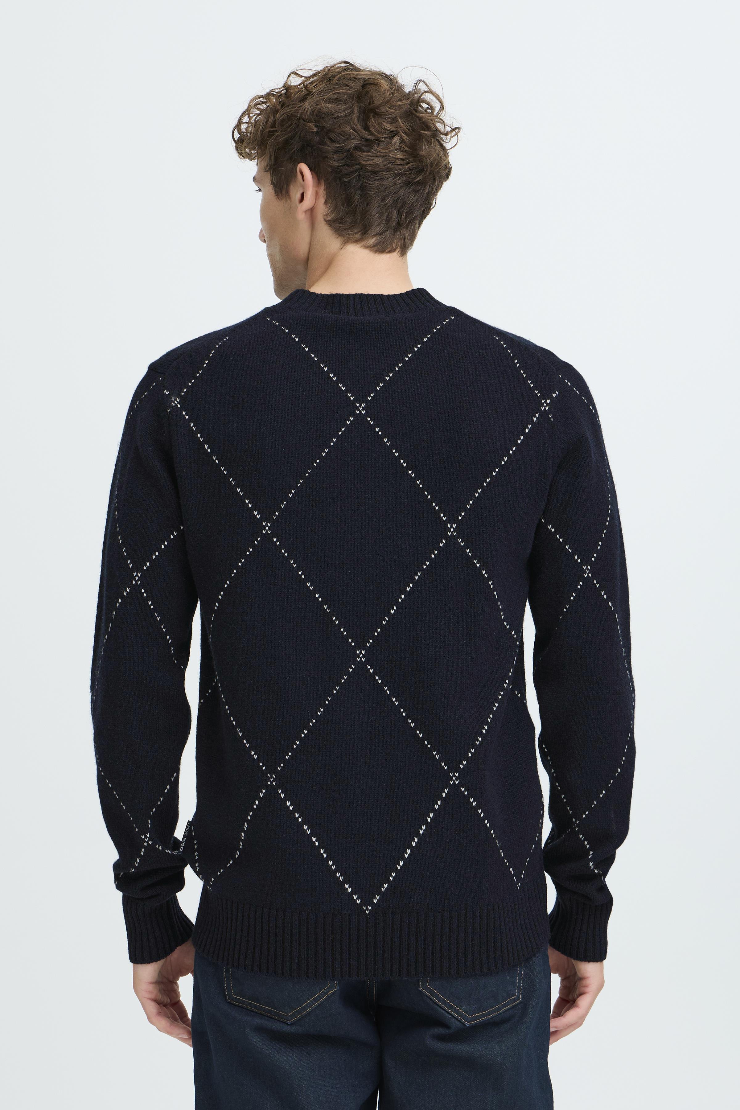 Dark Navy Lambswool Knit - Funck | Casual Friday