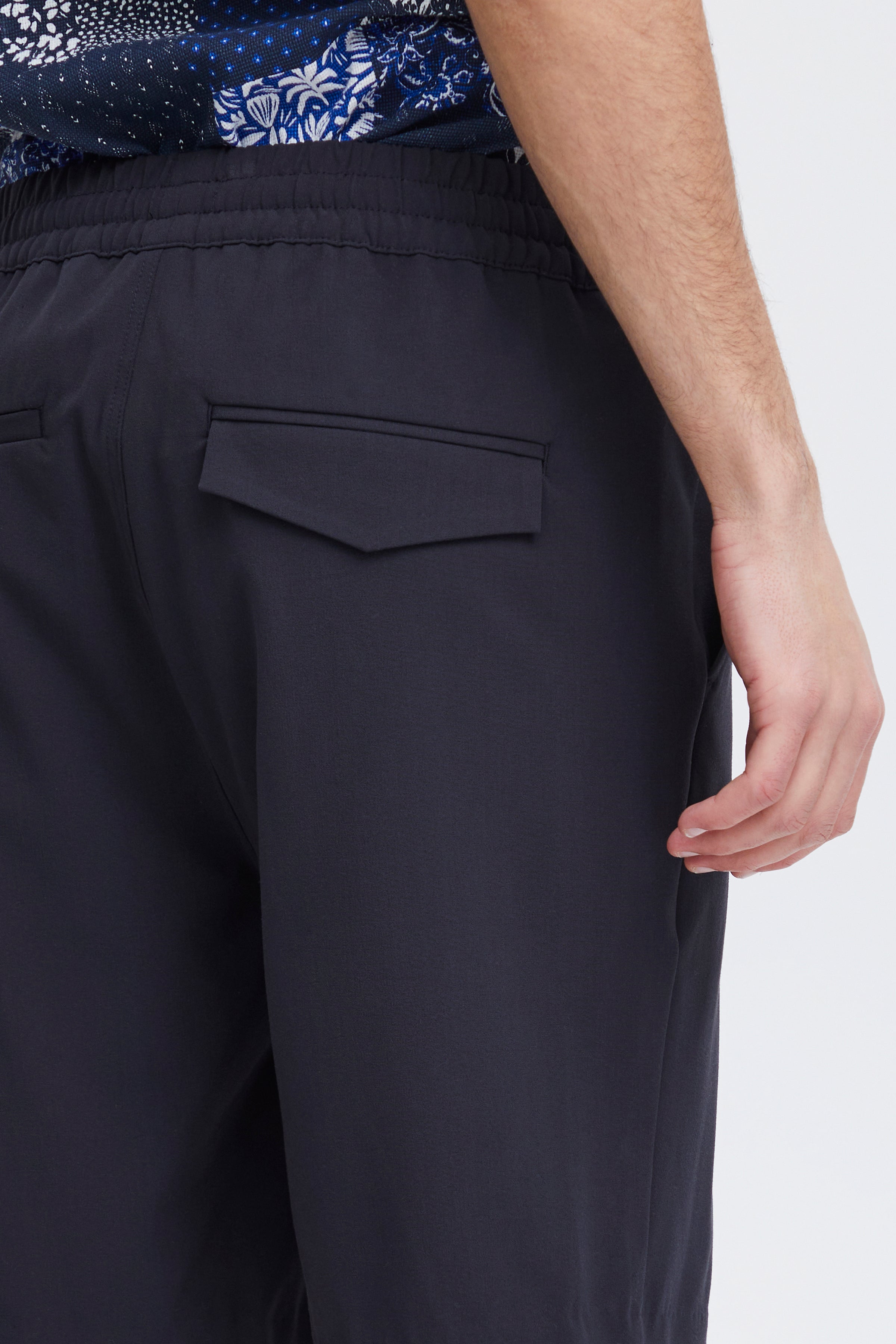 Navy Stretch Shorts - Samos | Casual Friday