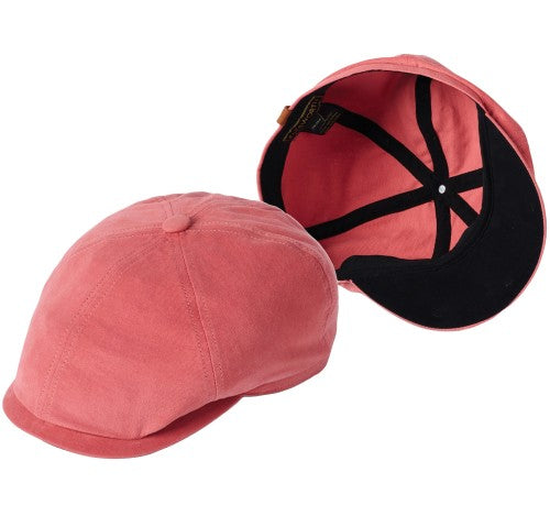 Salmon/Black Canvas Cap - Hudson | Failsworth