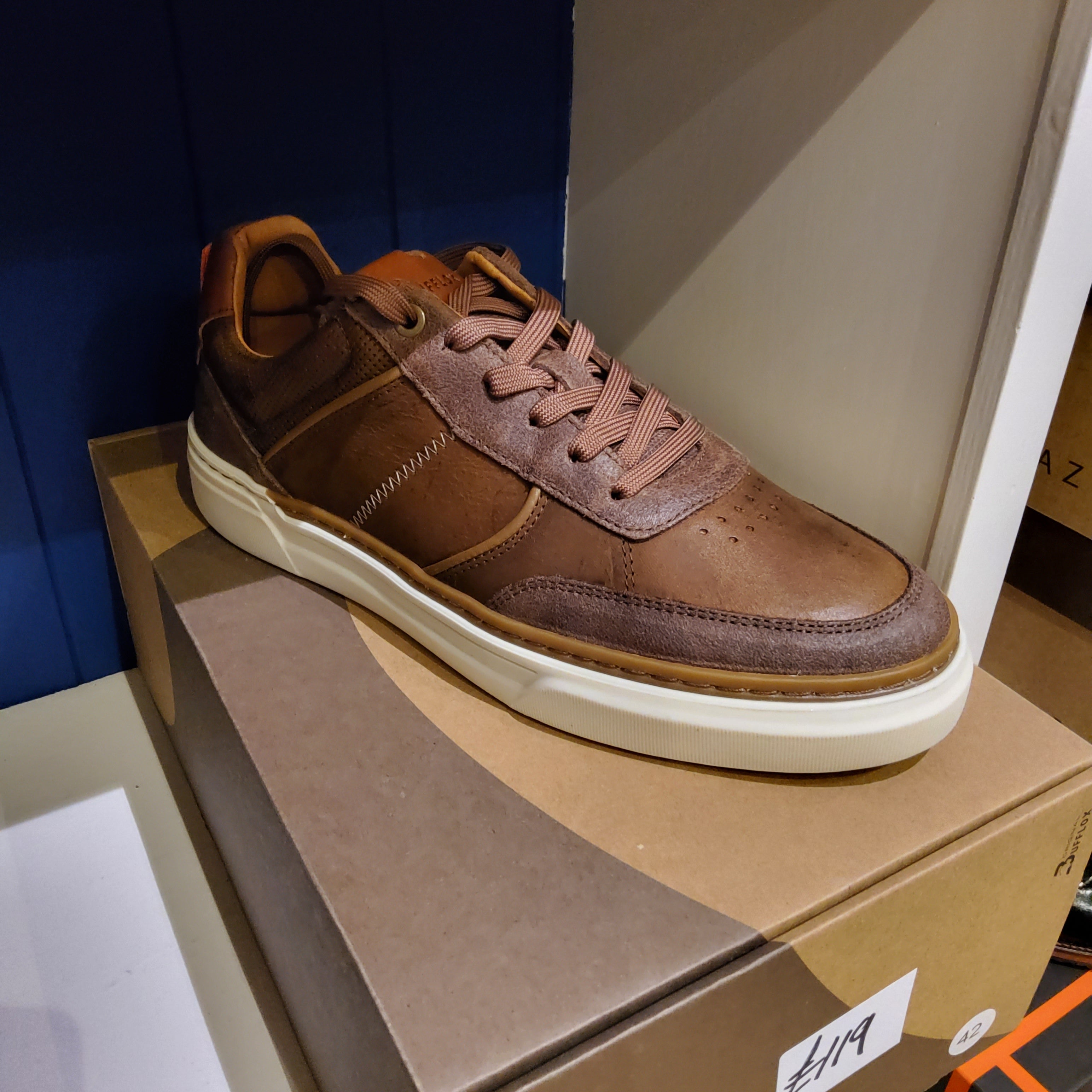 Leather Brown Trainers | Bufflox